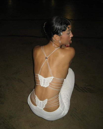 Backless Butterfly Dress